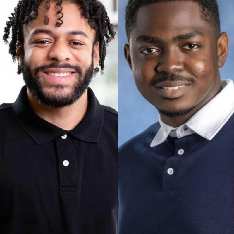 Honors Program students Ihsaan El-Amin and Papa Quainoo, named 2024 Patti Grace Smith Fellows.